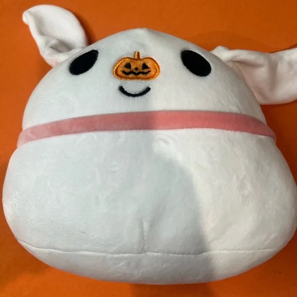 6/$25 Zero Nightmare before Christmas White and Pink Stuffed Animal - Picture 8 of 9